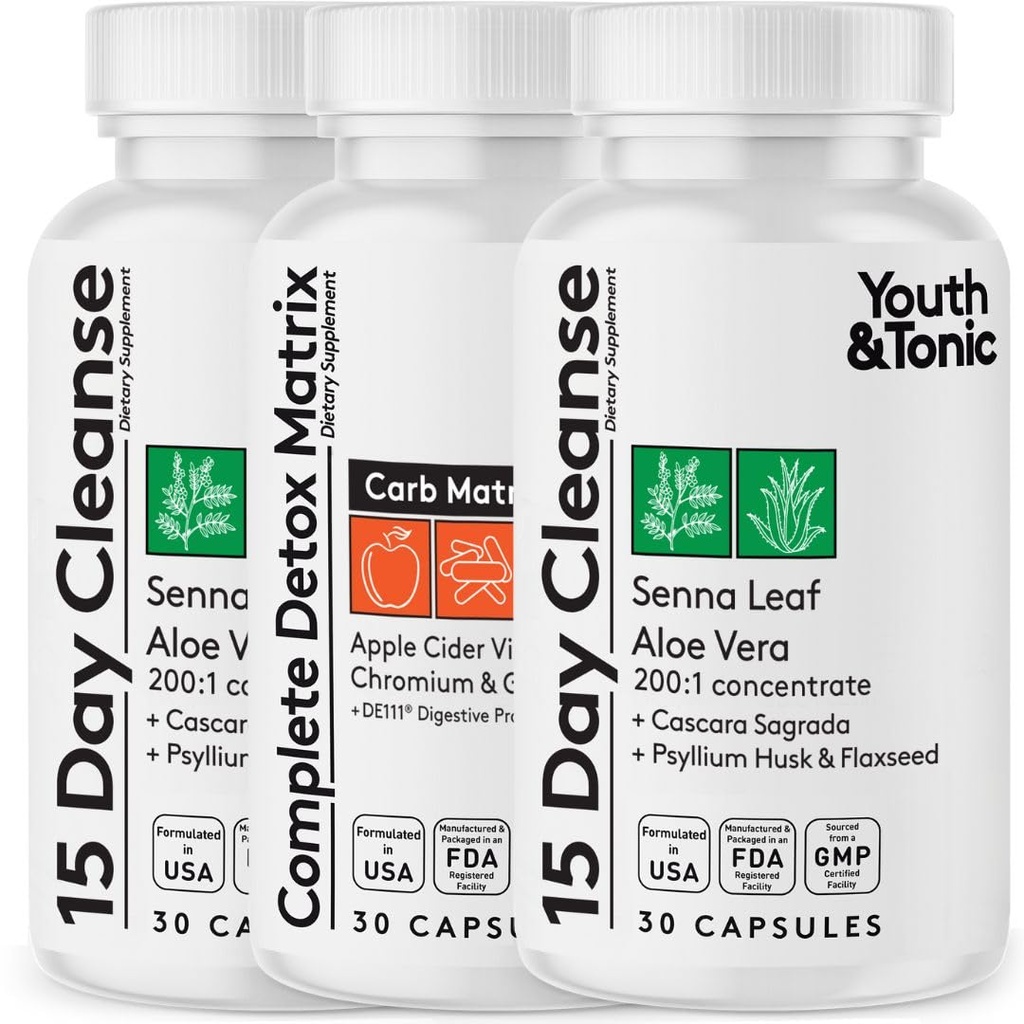 Youth & Tonic Extra Colon Cleanser & Complete Detox Matrix 