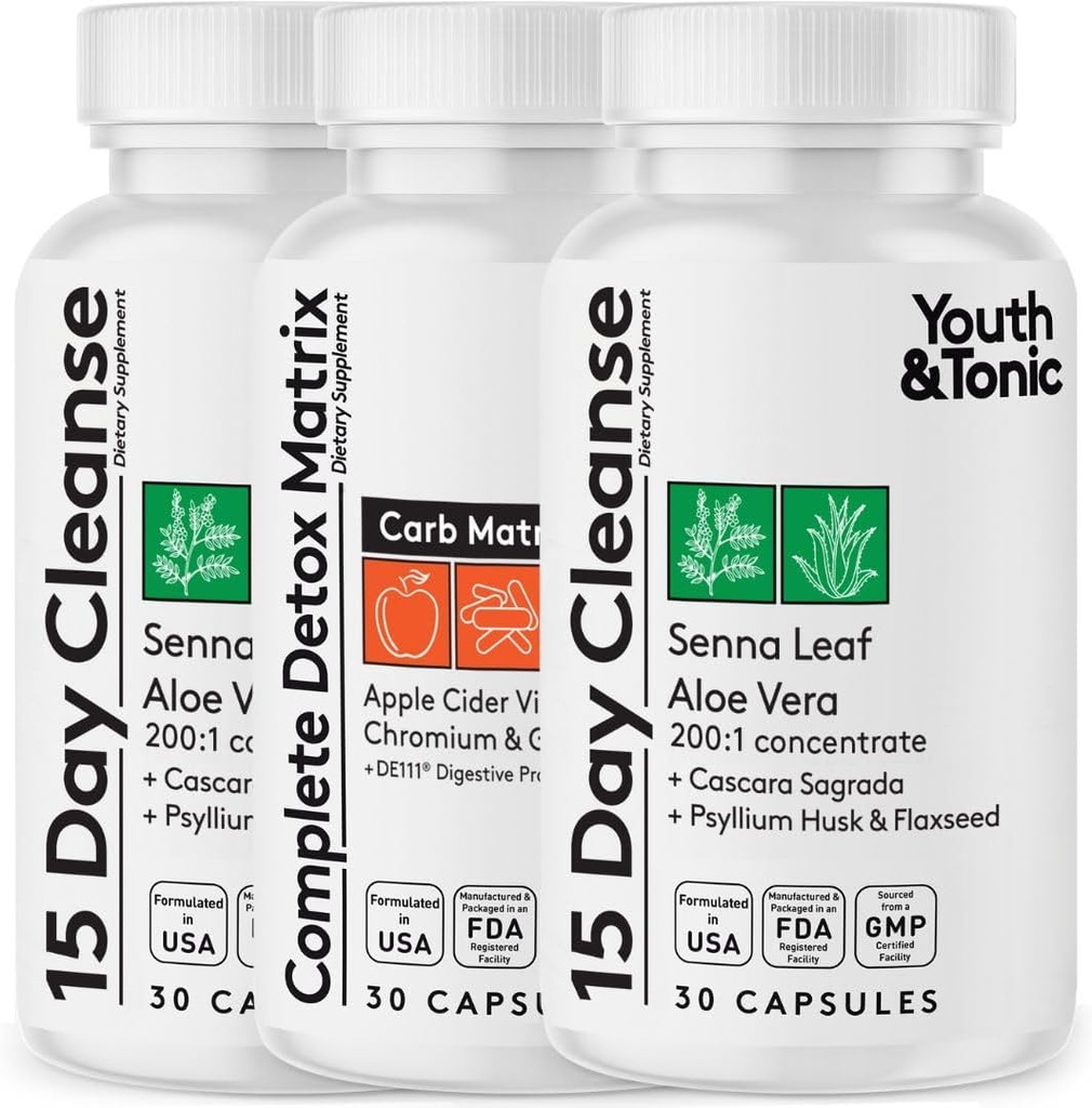 Youth & Tonic Extra Colon Cleanser & Complete Detox Matrix 