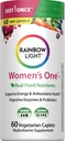 Rainbow Light Womens One High-Potency Daily Multivitamin, Womens Multivitamin Provides High-Potency Immune Support, With Vitamin C, Biotin and Ashwagandha, Vegetarian, 60 Count