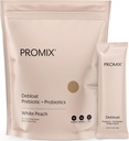 ProMix Διατροφή Debloat Prebiotics and Probiotics, Bloating Relief for Women, Gut Cleanse Detox for Men and Immune Support - Λευκό Ροδάκινο - 30 Σερβιέτες (πακέτο των 30)