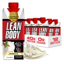 Lean Body Ready-to-drink Πρωτεΐνη βανίλιας Shake, 40g Πρωτεΐνη, Blend ορού γάλακτος, 0 Ζάχαρη, Χωρίς γλουτένη, 22 Βιταμίνες & Ορυκτά, 17 Fl Oz (Pack of 12) LABRADA