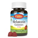 Carlson - Μελατονίνη Gummies, 2, 5 mg, Υγιεινός ύπνος, Προάγει την χαλάρωση, Φυσικό άρωμα φράουλας, 60 Gummies