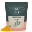 Lily of the Valley Sea Buckthorn Powder - Rhamnus Cathartica - Δεν Προστέθηκε Ζάχαρη - Tart Berry Γεύση - Vegan & Gluten-Free - Συσκευασία σε Resealable Pouch (4oz, 113g)