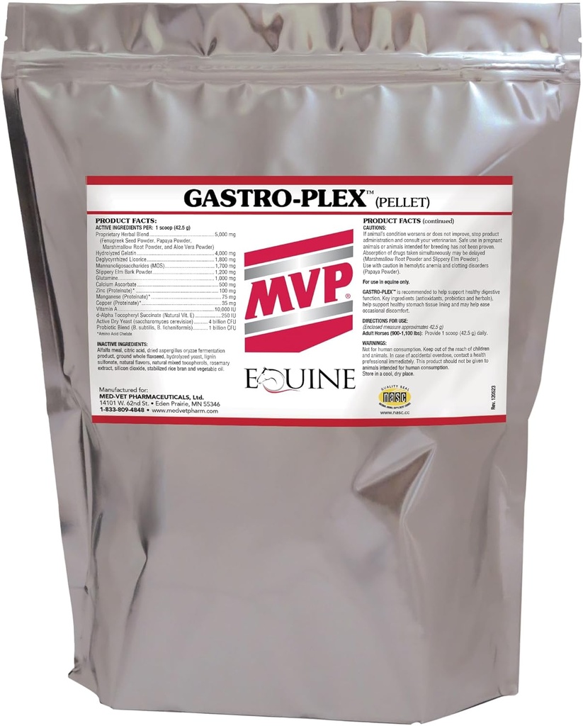 Gastro-Plex (12 lb) Supports Gut Health and Hindgut Digestion in Horses