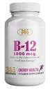 365 Υγεία από HealthLIFE Βιταμίνη B12 1000mcg δισκία, Υποστήριξη μετατροπής ενέργειας, Συμπλήρωμα διατροφής για την υποστήριξη του μεταβολισμού ενέργειας, 365 Ημέρα προσφοράς