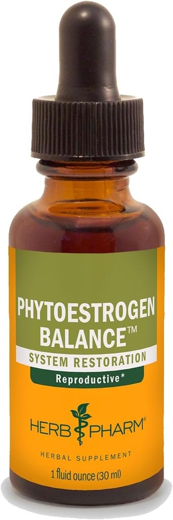 Herb Pharm Phytoestrogen Balance Liquid Herbal Formula for Female Reproductive System Support - 1 Ounce