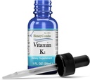 Vitamin K1 Liquid Drops - Made in USA - Φυσικό υψηλής ισχύος Phylloquinone για άνδρες, γυναίκες, παιδιά, & νεόφυτα Μεγάλη για σκοτεινούς κύκλους undereye - Μαζικά μεγέθη Επίσης Διαθέσιμο