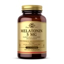 Solgar Melatonin 5 mg, 120 Ψήγματα - Βοηθά στην προώθηση της χαλάρωσης και της ανάπαυσης - Κλινικά Σπουδές Μελατονίνης - Vegan, Χωρίς γλουτένη, Χωρίς γαλακτοκομικά, Kosher - 120 Σερβιέτες
