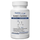 Superior Labs Acetyl L-Carnitine 500 mg, Υψηλής ισχύος ALCAR, Αμιγώς Μη-ΓΤΟ, Μη Μηδενικά Συνθετικά Πρόσθετα, Μέγιστη Απορρόφηση, Ενέργεια & Λιπαρά Μεταβολισμός, Εγκέφαλος, Νευρικό & Κυτταρικό Αποτοξίνωση Υποστήριξη, (200 Veg Caps)