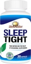 Rise-N-Shine Sleep Tight Supplement με 5 HTP, Μαγνήσιο, GABA και L-Θεανίνη - για γυναίκες και άνδρες - 30-Day Supply (30 κάψουλες)