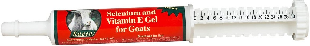 Σελήνιο & βιταμίνη E Gel για κατσίκες, 80 mL σωλήνα