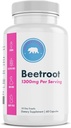 Κάψουλες Beetroot - 1300mg ανά Σερβίρισμα, 60 Κάψουλες, 30 Σερβιέτες - Vegan, Μη ΓΤΟ - Made in The USA - Premium Beetroot Supplement for Adults
