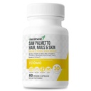 Περιποίηση μαλλιών, νυχιών και δέρματος with Saw Palmetto, Biotin, Amla - 60 Μη ΓΤΟ, Χωρίς γλουτένη, κάψουλες λαχανικών για άνδρες και γυναίκες