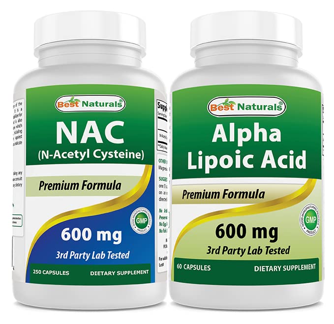 Best Naturals NAC 600 mg & Alpha Lipoic Acid 600 mg