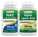Best Naturals NAC 600 mg & Alpha Lipoic Acid 600 mg