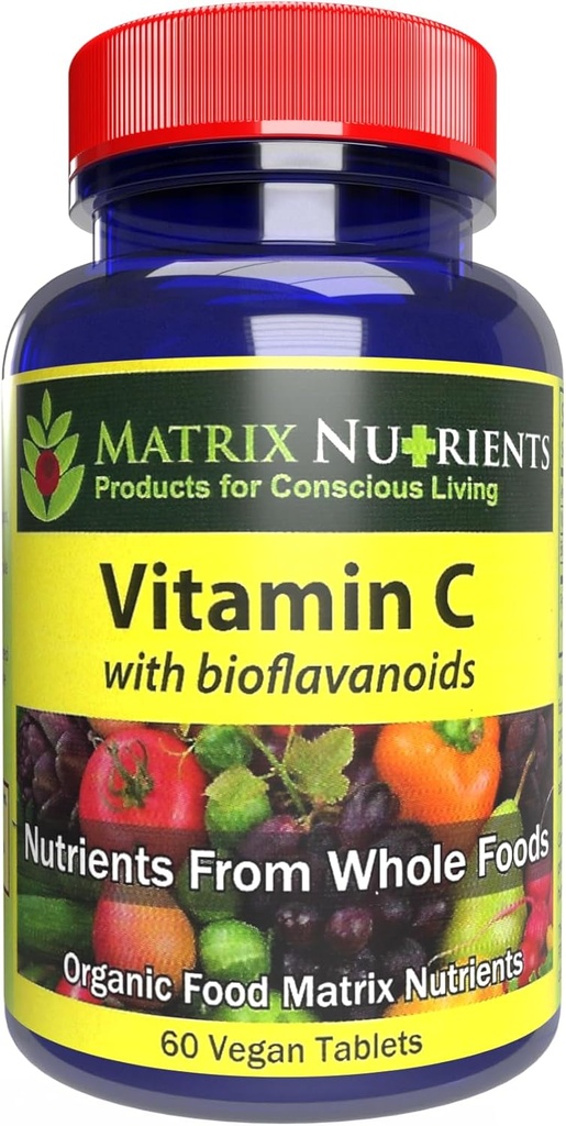 Βιταμίνη C - Premium Quality with BIOFLAVANOIDS! - Υψηλότερο ποσοστό απορρόφησης, 100% Βιολογικά φυσικά συστατικά - Ανοσοποιητική ενίσχυση, Ανύψωση Ενέργειας!- Vegan Tablets (60ct)