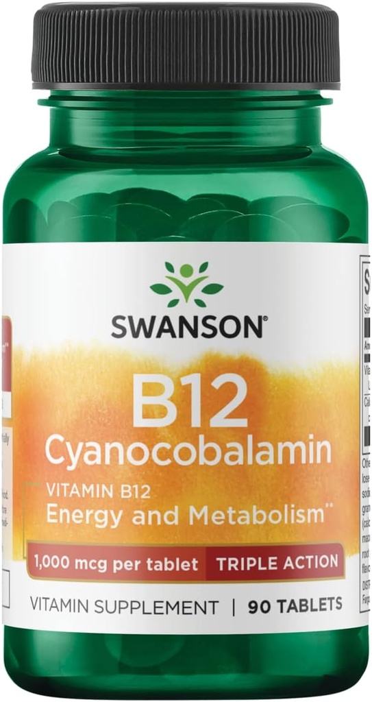 Swanson ULT B12 τριπλή δράση 1000 MCG 90TAB