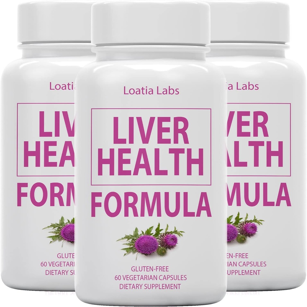 (3 Pack) Liver Health Formula, Cleanse, Detox, Flush, Repair Faty Liver Support, with Artichoke, Milk Thistle, Dandelion, Beet, Berberine, Pure Natural Superstar Research, Vegan Caps συμπλήρωμα