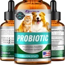 Premium Probiotics για σκύλους, γάτες - Digestive Ένζυμα & Συμπληρώματα Πρεβιοτικών - Βοηθά στην ανακούφιση της διάρροιας, του εμετού, αναστατωμένο στομάχι, αέριο, δυσκοιλιότητα & κακή αναπνοή - Υποστηρίζει Digestive System - 2 Fl Oz