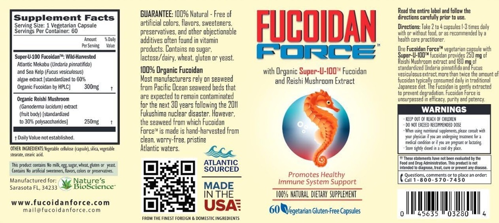 FUCOIDAN FORCE® - 24 φιάλες συσκευασίας