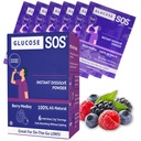 Γλυκόζη SOS Γλυκόζη Berry Medley Γλυκόζη Σκόνη, Φυσικές συσκευασίες δεξτρόζης, γρήγορη απορρόφηση, άμεσα διαλυτές, Δεν χρειάζεται νερό, 6 φακελάκια ανά κουτί