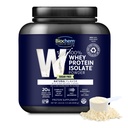 Biochem 100% Whey Isolate Protein Powder - Grass Fed, Low Carb, Keto-Friendly, Non-GMO, Gluten-free - Υποστηρίζει την ανοσοποιητική υγεία & την αποκατάσταση των μυών 20g Χορτοφαγική πρωτεΐνη ανά υπηρεσία - Φυσική γεύση, 1,5lb