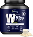Biochem 100% Whey Isolate Protein Powder - Grass Fed, Low Carb, Keto-Friendly, Non-GMO, Gluten-free - Υποστηρίζει την ανοσοποιητική υγεία & την αποκατάσταση των μυών 20g Χορτοφαγική πρωτεΐνη ανά υπηρεσία - Φυσική γεύση, 1,5lb