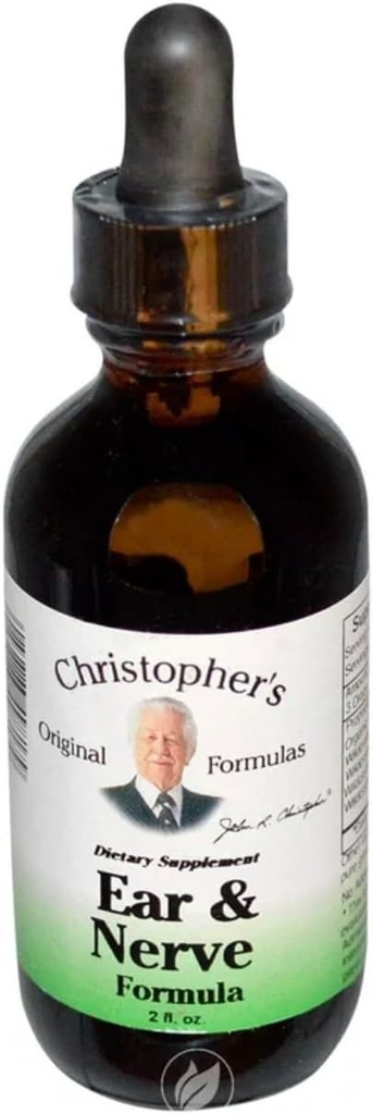 Christopher's Original Formulas Ear and Nerve Extract, Υποστήριξη νευρικού συστήματος, 2 fl oz - Συσκευασία των 2
