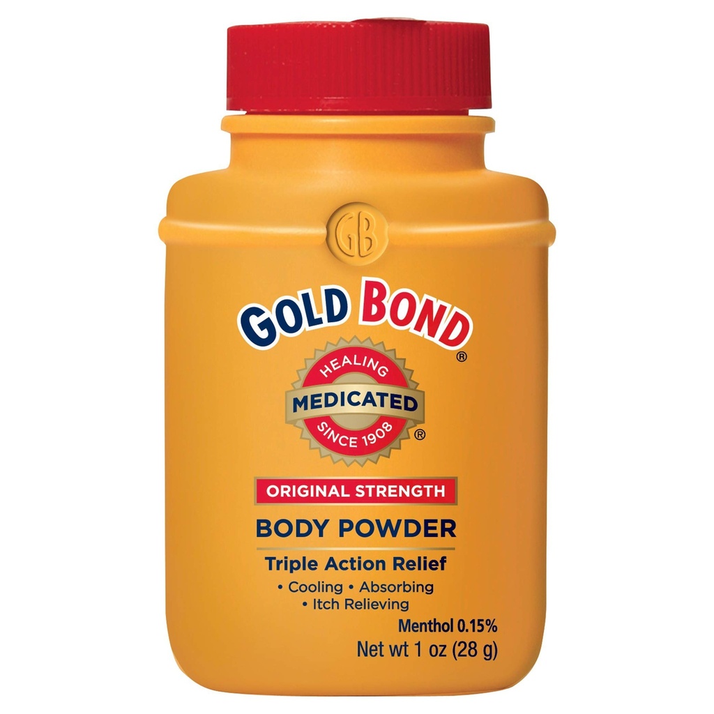 GOLD BOND Talc-free Φάρμακο αρχική δύναμη σώμα σε σκόνη Travel Μέγεθος, 1 Oz (4 συσκευασία)