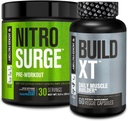 Jacked Εργοστάσιο Nitrosurge προ-εξάσκηση σε Blue Raspberry & Build XT μυϊκή Building Bundle για άνδρες & γυναίκες