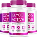 (3 Pack) Glyco Active, Glyco Active Capsules, Glyco Active Advanced Formula, Glyco Active All Natural Formula Pills, Glyco Active Capsulas Reviews, 90 Capsules for 3 Months