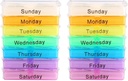 Pill Dispenser, 2 PCS Pill Organizer 4 φορές την ημέρα, 7 Day Pill Box Φορητό Travel Pill περίπτωση Stackable Διαμερίσματα Personal Medicine Organizer για Βιταμίνες Fish Oils χάπια Συμπληρώματα
