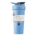 BlenderBottle Sport Sleek Μονωμένο μπουκάλι αναδευτήρα από ανοξείδωτο χάλυβα με σύρμα Whisk, 25-Ounce, Dusty Blue – Protein Shakes & Hydration για αθλητές & Fitness Enthusiasts, Easy Mixing, Slim Εύκολο να κρατήσει, Διατηρεί τα ποτά κρύα, κλειδωμένα Lid