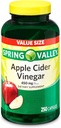 Apple Cider Vinegar, 450mg, 250 Capsules Value Size | Dietary Supplement | Gluten-Free, Sugar Free, Lactose Free | Apple Cider Vinegar by Spring Valley