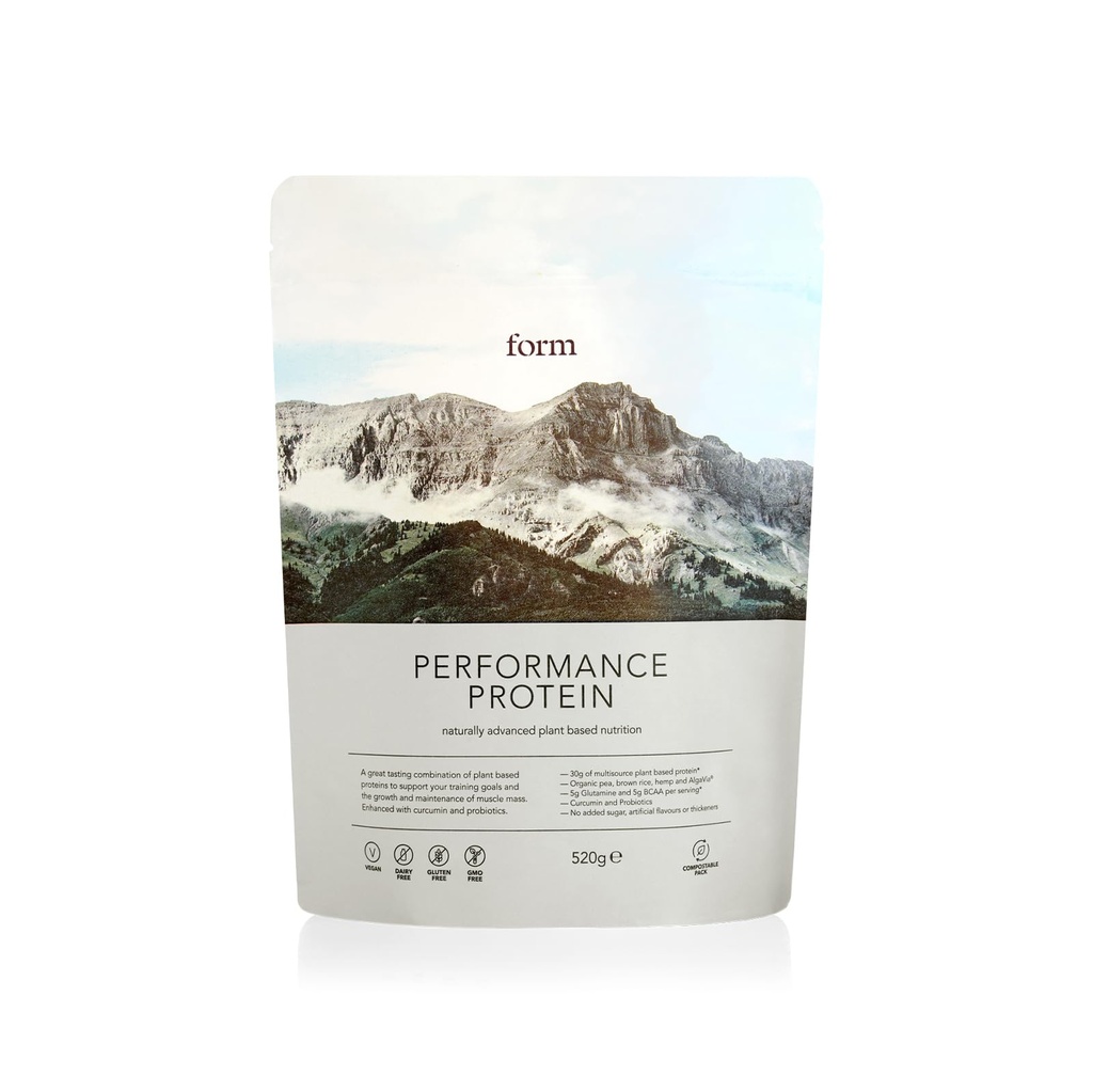 Form Performance Protein - Vegan Protein Powder - 30g Πρωτεΐνη με βάση το φυτό ανά υπηρεσία, με BCAAs και Digestive Enzymes. Τέλεια γυμναστική. Έχει υπέροχη γεύση με μόνο νερό!