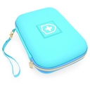 CASEMATIX 8" Turquoise Asthma Inhaler περίπτωση για ταξίδια ταιριάζει Spacer, μάσκα και αξεσουάρ, Περιλαμβάνει μόνο περίπτωση