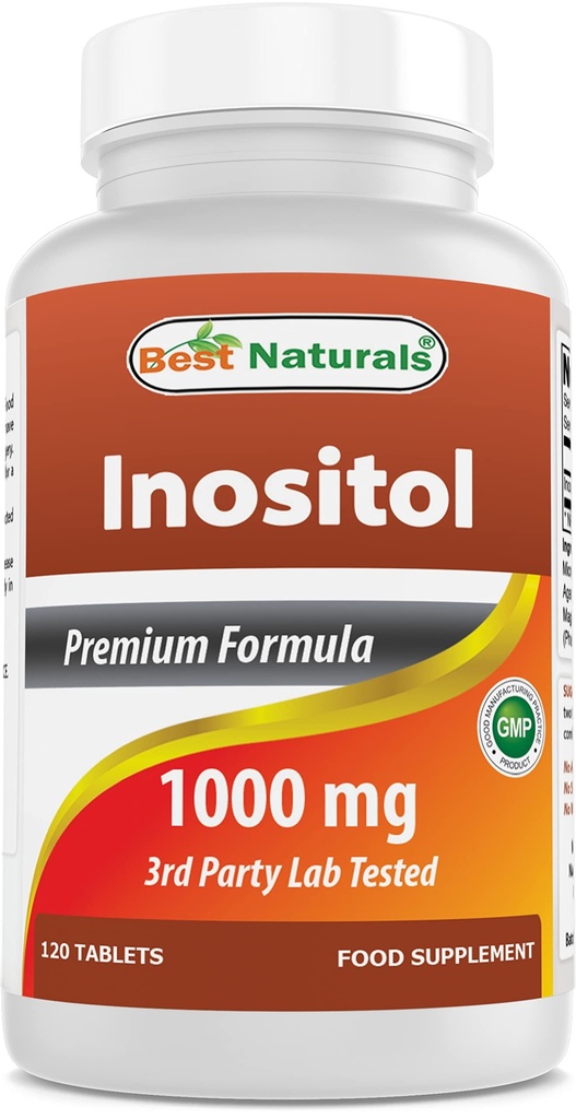 Best Naturals Ινοσιτόλη 1000mg 120 δισκία - Επίσης ονομάζεται βιταμίνη Β8