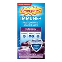 Emergen-C Immune+ Triple Action Immune Support Powder, BetaVia (R), 1000mg Βιταμίνη C, Β Βιταμίνες, Βιταμίνη D και Αντιοξειδωτικά, Elderberry, Επιστροφή στα Απαραίτητα του Σχολείου – 18 Count