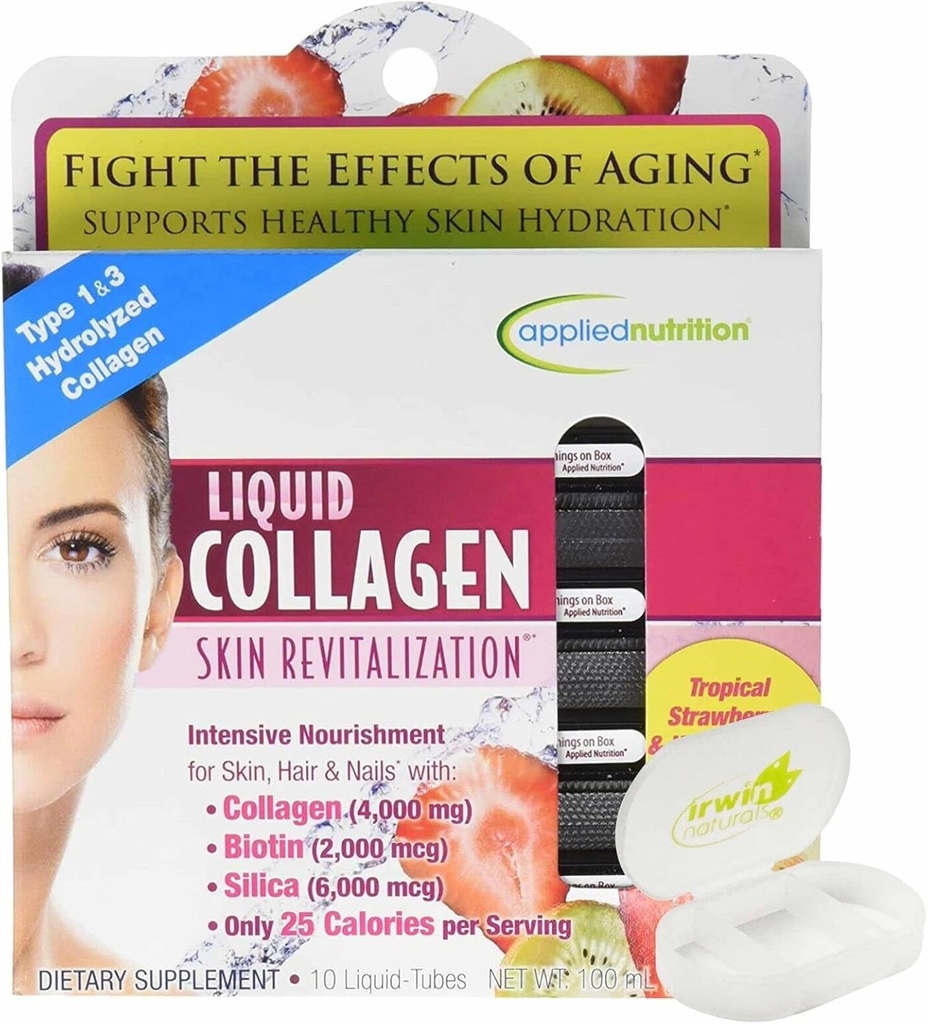 Υγρό Collagen Skin Revitalization Διαιτητικά Συμπληρώματα 10 Υγρών Σωλήνων με υπόθεση χαπιών