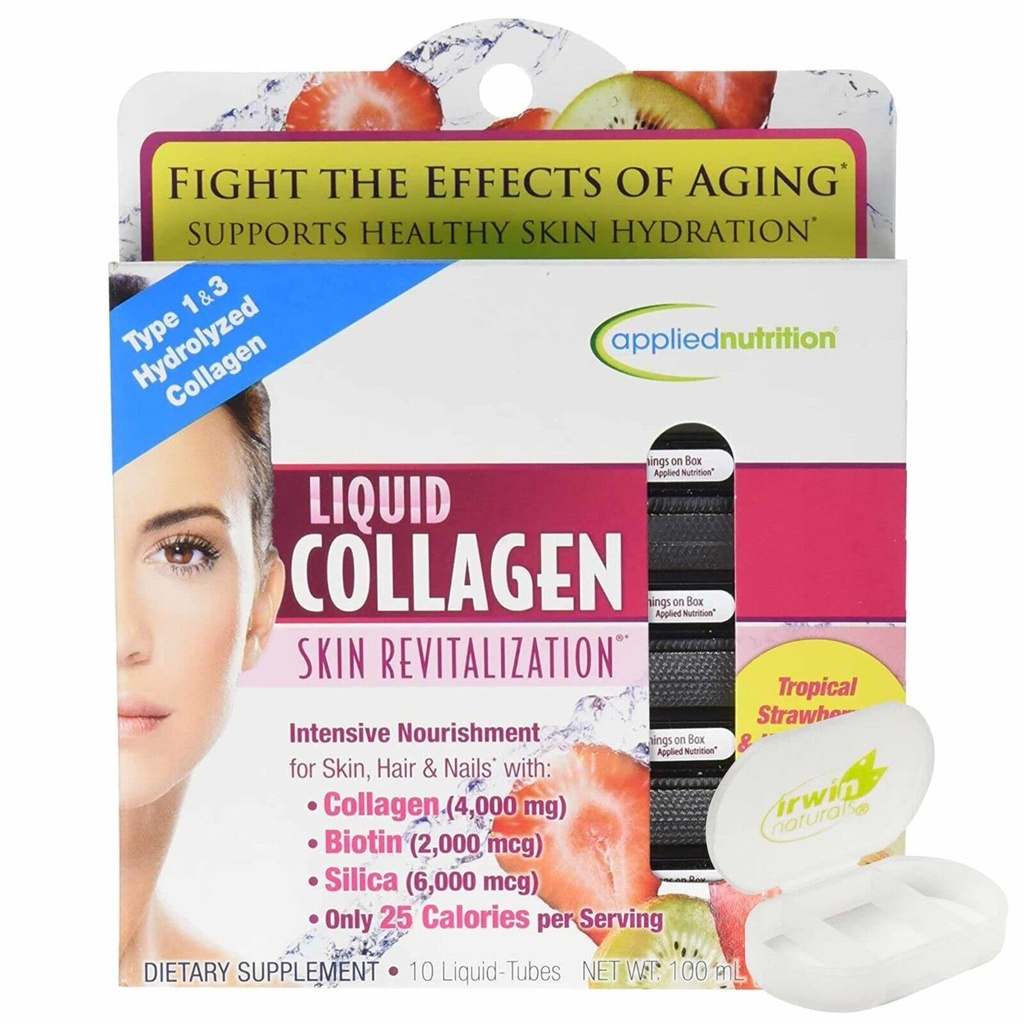Υγρό Collagen Skin Revitalization Διαιτητικά Συμπληρώματα 10 Υγρών Σωλήνων με υπόθεση χαπιών