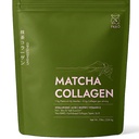 FKRO Matcha Collagen Powder w Biotin, Hyaluronic Acid & Vitamin C - Υγιή μαλλιά, δέρμα & νύχια - Φυσικός τύπος I & III Hydrolyzed Collagen Powder, Unsweeted Matcha Latte - 22 Μερίδες, 7.9oz