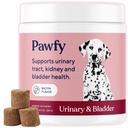 Pawfy Dog UTI Supplement | Cranberry & D-Mannose for Urinary Tract & Bladder Health | Ideal for Senior Dogs | Urinary Tract Infection Control | Dog Vitamins and Supplements - 30 Chews