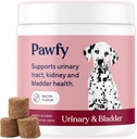 Pawfy Dog UTI Supplement | Cranberry & D-Mannose for Urinary Tract & Bladder Health | Ideal for Senior Dogs | Urinary Tract Infection Control | Dog Vitamins and Supplements - 30 Chews