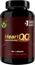 HeartQQ ΥΨΗΛΗ Απορρόφηση Ubiquinol (QH), Active CoQ10 300% Μεγαλύτερη Απορρόφηση, 1 Προτεινόμενη μορφή CoQ10. 100mg Ubiquinol (Vegetarian Softgels)