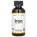 California Gold Nutrition Iron, ως Χηλικός διγλυκινικός σίδηρος και κίτρινη ρίζα Dock, 4 fl oz (118 ml)