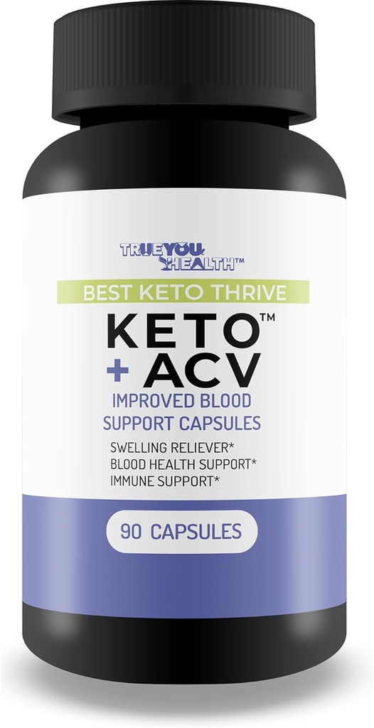 Best Keto Thrive Keto + Acv Improved Blood Support Capsules - Our Best Keto Friendly Blood Balance & Blood Flow Supplement for Blood Health, Sugar Health, Immune Support, & Healthy Swelling Response