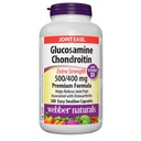 Webber Naturals Γλυκοζαμίνη Χονδροϊτίνη με βιταμίνη D3, επιπλέον περιεκτικότητα, 500/400 mg, Premium Formula, 300 Εύκολα καψάκια κατάποσης