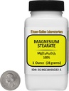 Στεατικό μαγνήσιο [Mg(C18H35O2) 2] 100% USP Σκόνη βαθμού τροφίμων 1 Oz σε φιάλη