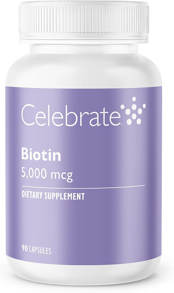 Γιορτάστε Biotin 5.000 mcg - 90 κόμης