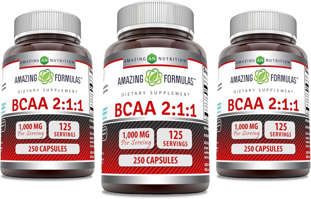 Καταπληκτικές Φόρμουλες BCAA 2:1:1 1000 Mg ανά υπηρεσία 